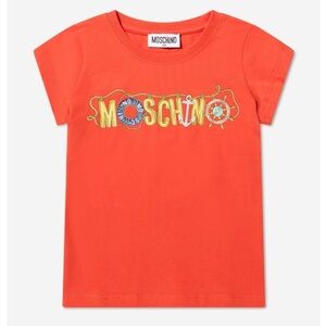 Moschino Kids Orange Nautical T-Shirt Size 4